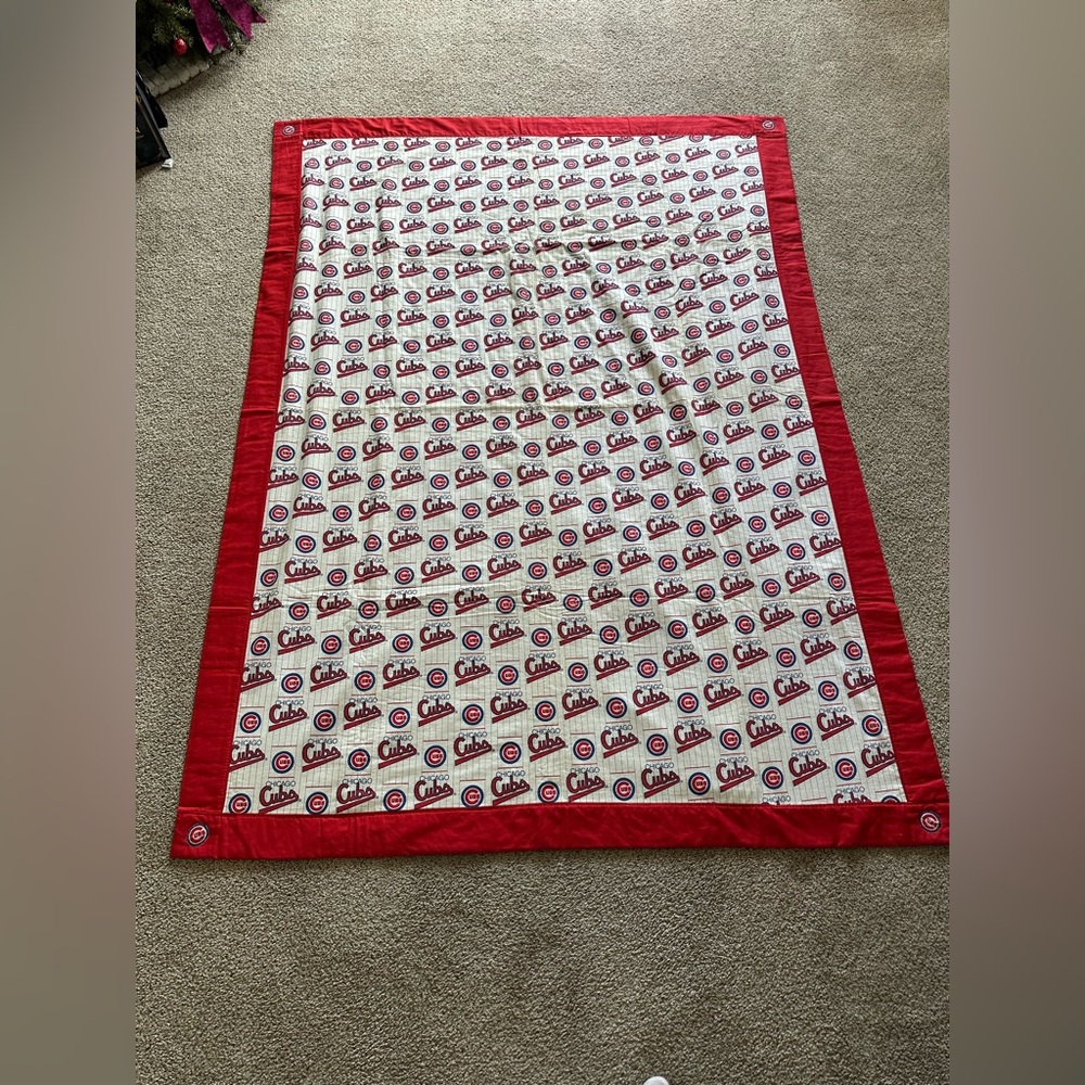 Vintage Rare Chicago Cubs Blanket